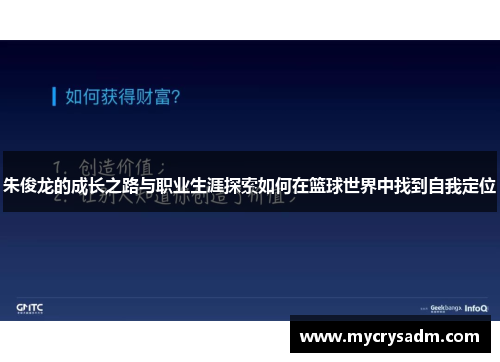 朱俊龙的成长之路与职业生涯探索如何在篮球世界中找到自我定位