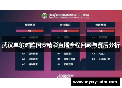 武汉卓尔对阵国安精彩直播全程回顾与赛后分析